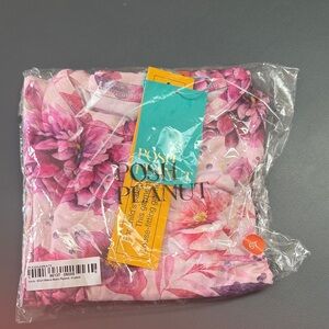 Posh Peanut Pink Floral Kids Pajama Set
